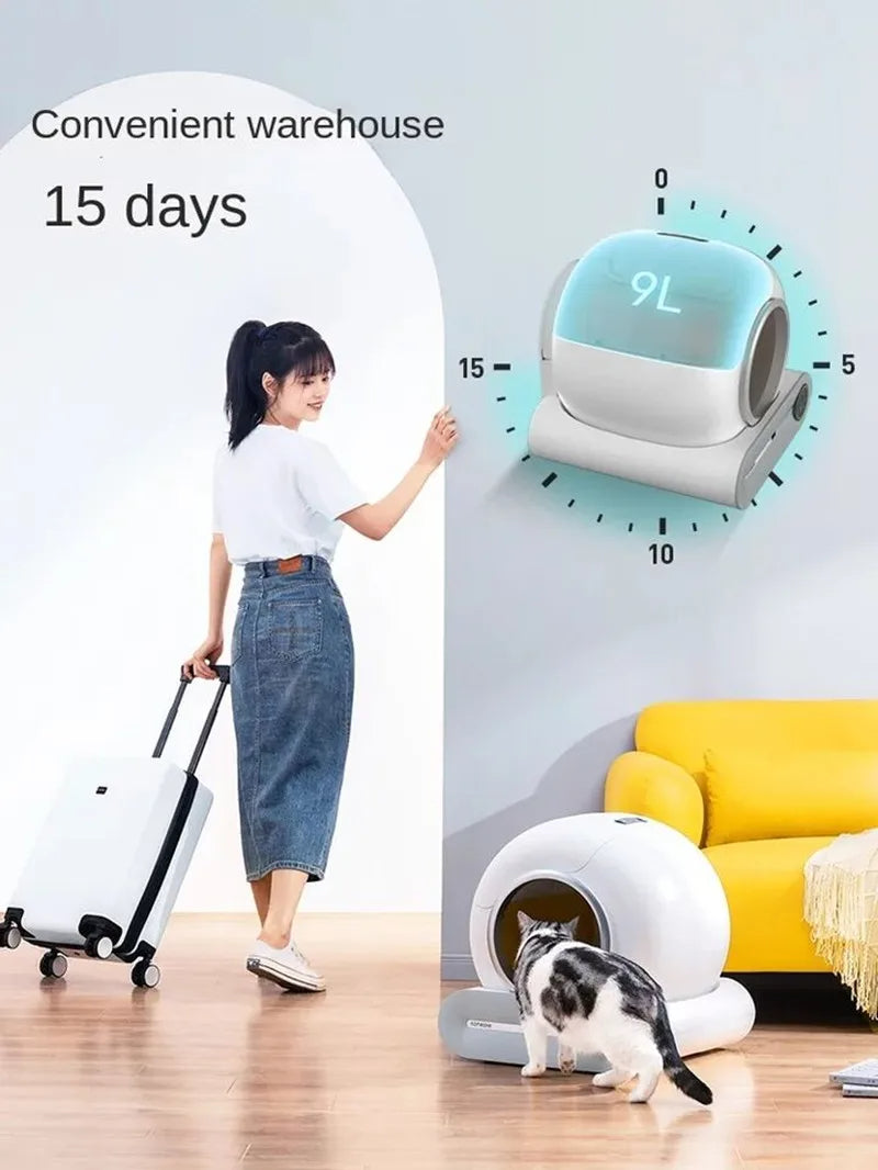 PetPara - Automatic Smart Cat Litter Box Self Cleaning Fully Enclosed Cat Litter Box Pet Toilet Litter Tray