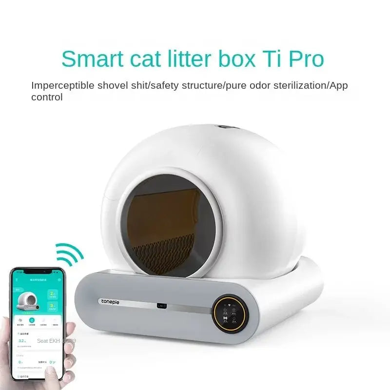 PetPara - Automatic Smart Cat Litter Box Self Cleaning Fully Enclosed Cat Litter Box Pet Toilet Litter Tray